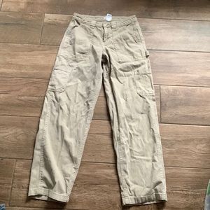 garage beige cargo pants